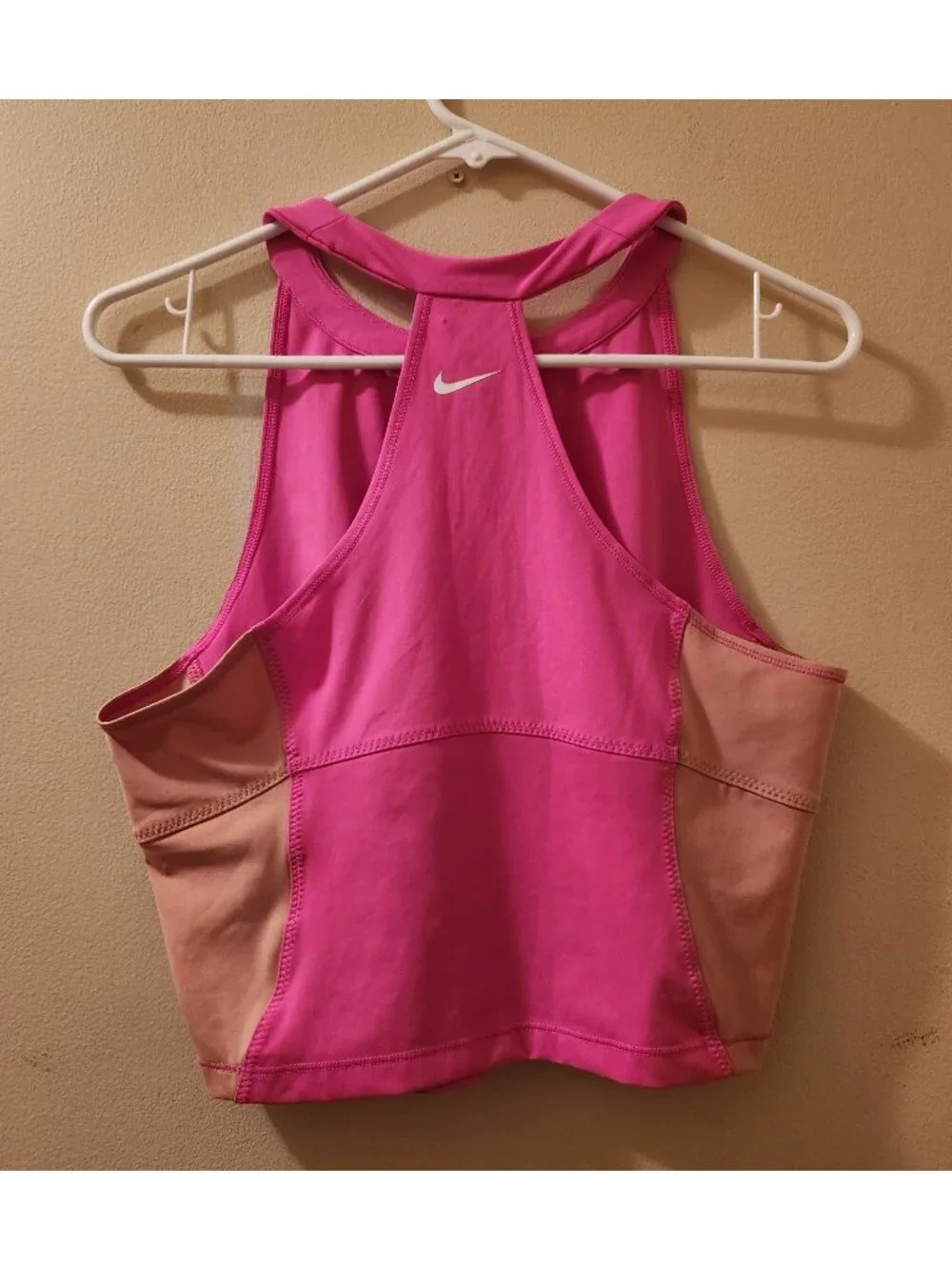 Nike Pro Pink Cropped Tank Top Size Large